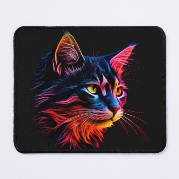 Item preview, Colorful Cat designed and sold by stainedglass101.