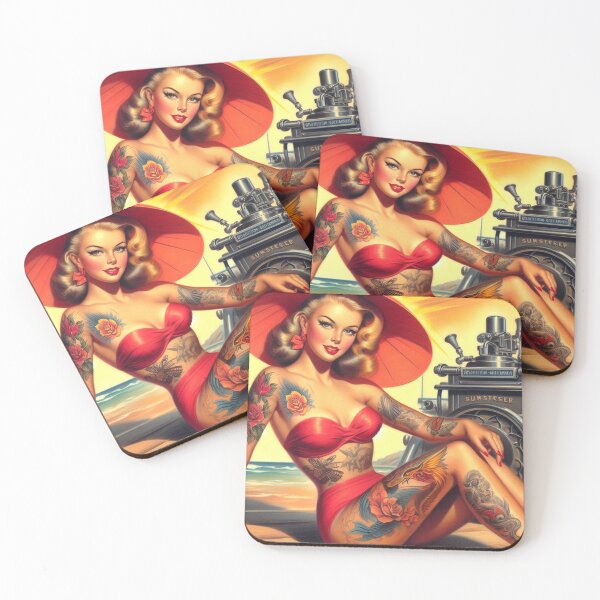 Item preview, Retro Summer Pin-up designed and sold by PulpVintage.
