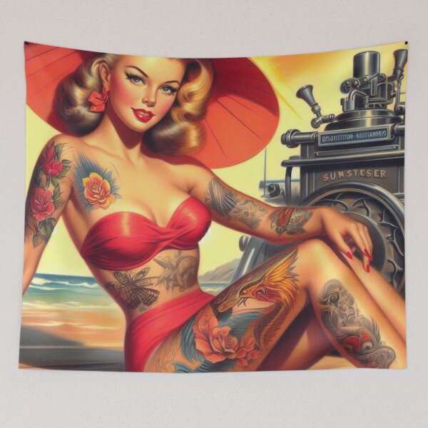 Item preview, Retro Summer Pin-up designed and sold by PulpVintage.