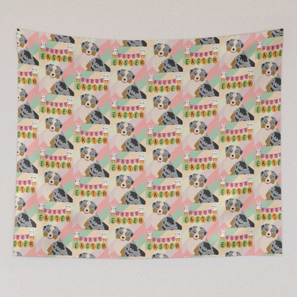 Item preview, Mini American Sheoherd Dog, Easter designed and sold by thedoglovershop.