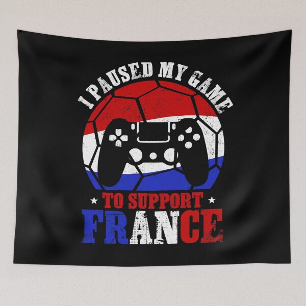 Item preview, I Paused My Game To Support France, Gift Idea For Gamers, Football Soccer Gaming designed and sold by EYE ILLUSTRATE  GRAPHICS.