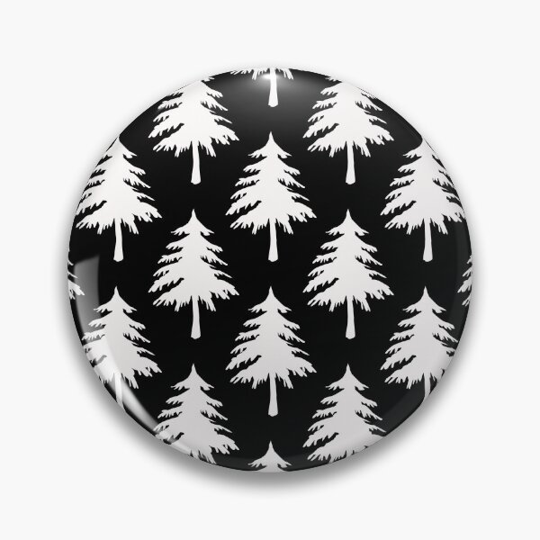 Item preview, Black White Pinecone Tree Shape Pattern designed and sold by PatternTitan.