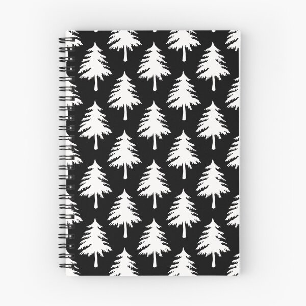 Item preview, Black White Pinecone Tree Shape Pattern designed and sold by PatternTitan.