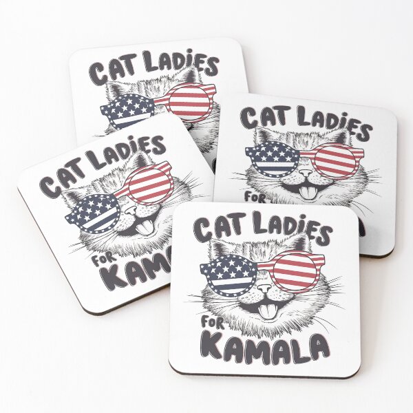 Item preview, Cat Ladies for Kamala Funny Cat 2024 President Kamala-Harris designed and sold by Abd00essamad.