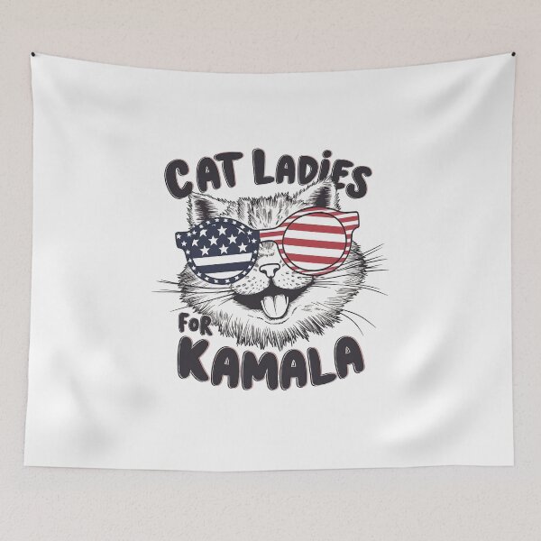 Item preview, Cat Ladies for Kamala Funny Cat 2024 President Kamala-Harris designed and sold by Abd00essamad.