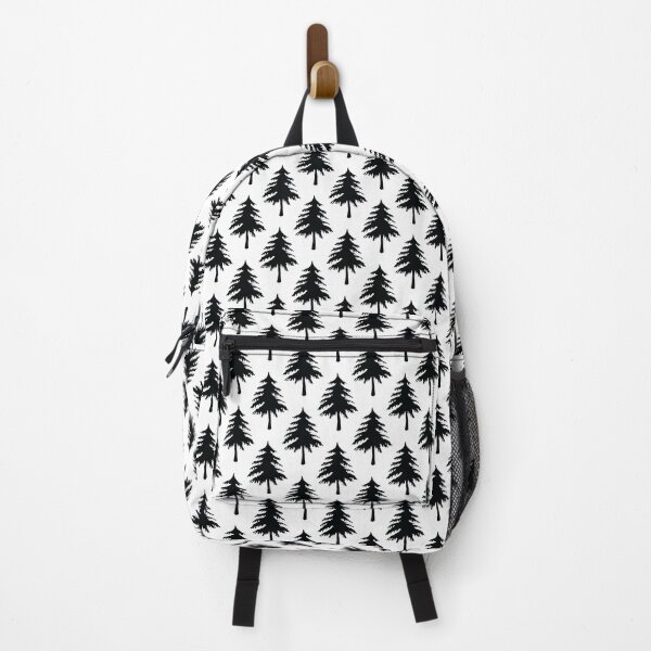 Item preview, Black White Pinecone Tree Shape Pattern designed and sold by PatternTitan.