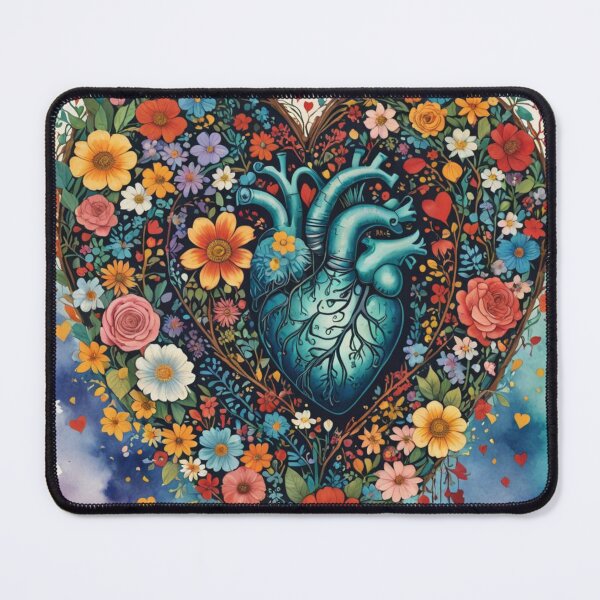 Item preview, Floral Anatomic Heart designed and sold by ZenOfAIarts.