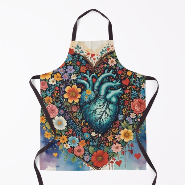 Item preview, Floral Anatomic Heart designed and sold by ZenOfAIarts.