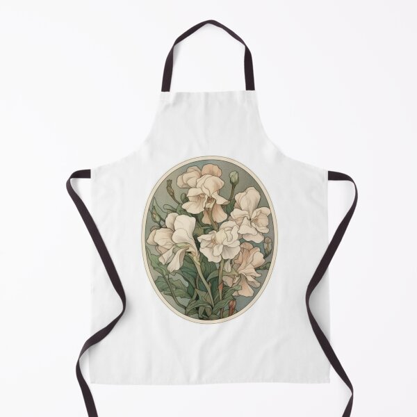 Item preview, Art Nouveau Watercolour Inspired Ivory Sweet Pea Flowers designed and sold by DarlaEdnaFleur.
