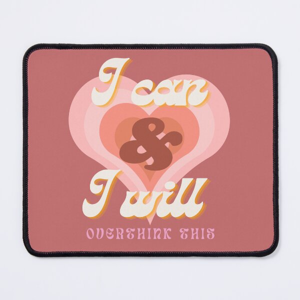 Item preview, I can and I Will Overthink This Retro 70s Heart designed and sold by So70s.