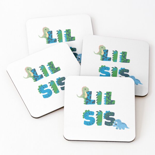 Item preview, Lil Sis Dinosaur Font Blues and Greens designed and sold by Samantha Trego.