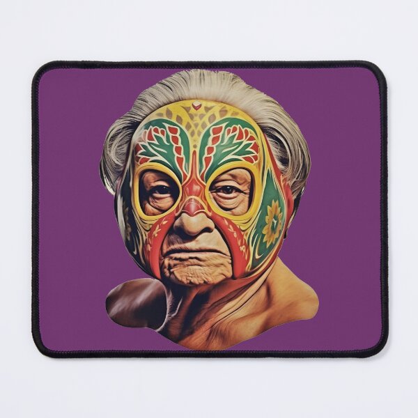 Item preview, Funny Grandma with Mexican Wrestler Mask designed and sold by Nabucodonoshop.