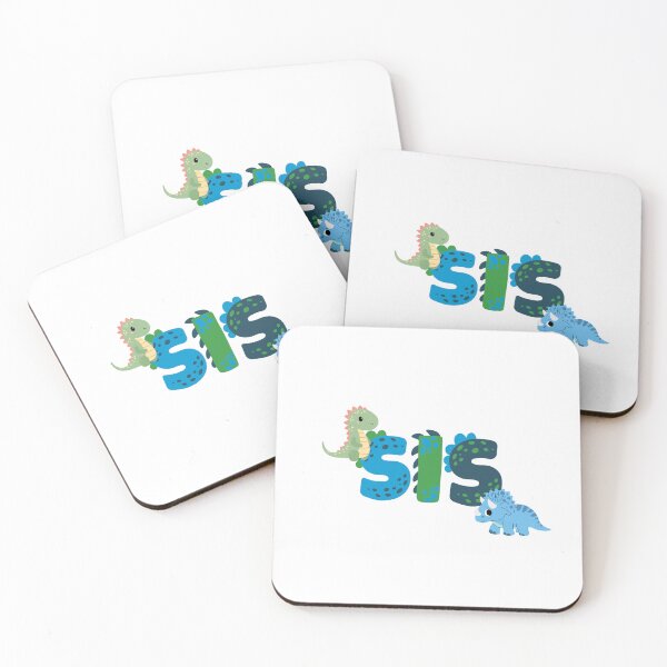 Item preview, Sis Dinosaur Font Blues and Greens designed and sold by Samantha Trego.