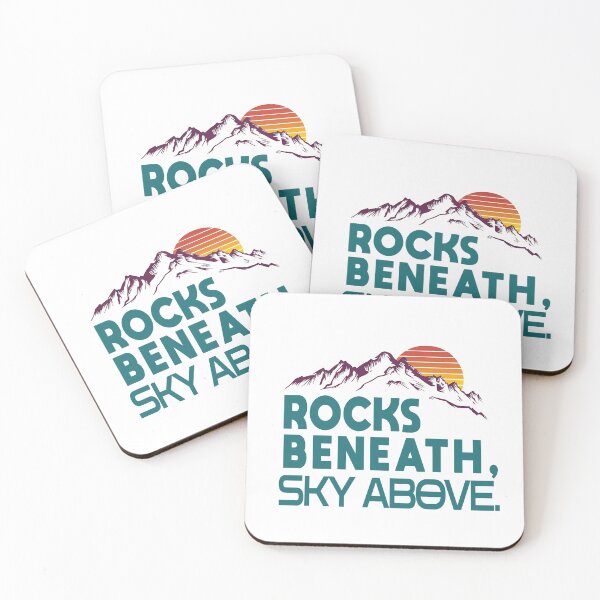 Item preview, Rocks Beneath, Sky Above, Vintage Sunset- Climbing - Mountaineering - Rock climbing designed and sold by SparroCreative.