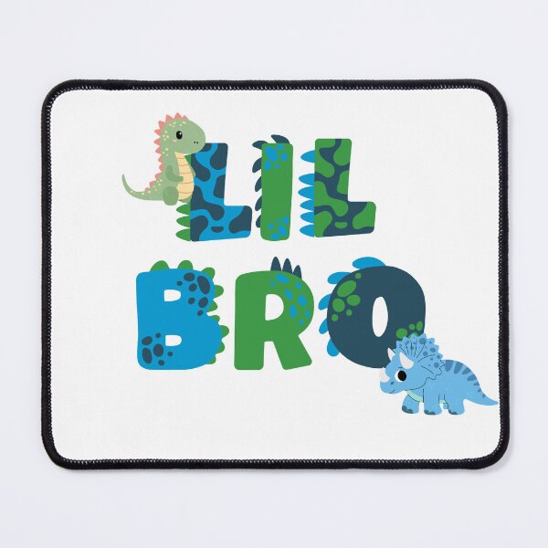 Item preview, Lil Bro Dinosaur Font Blues and Greens designed and sold by Samantha Trego.