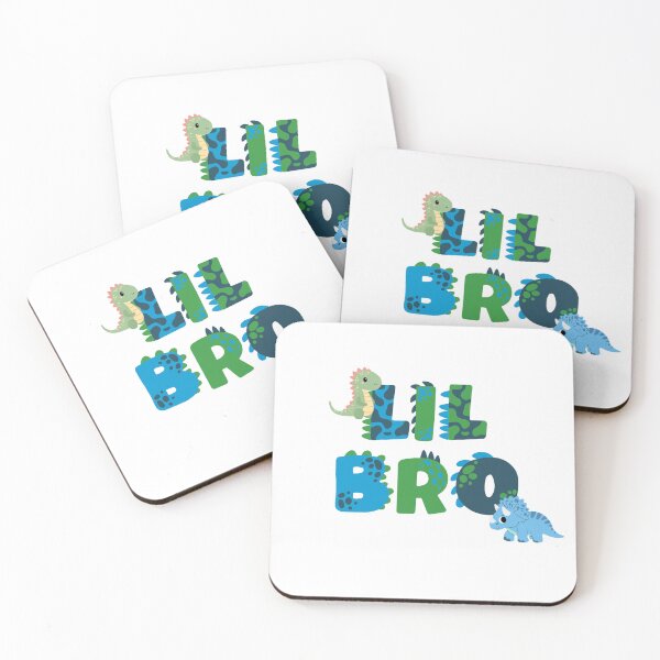Item preview, Lil Bro Dinosaur Font Blues and Greens designed and sold by Samantha Trego.