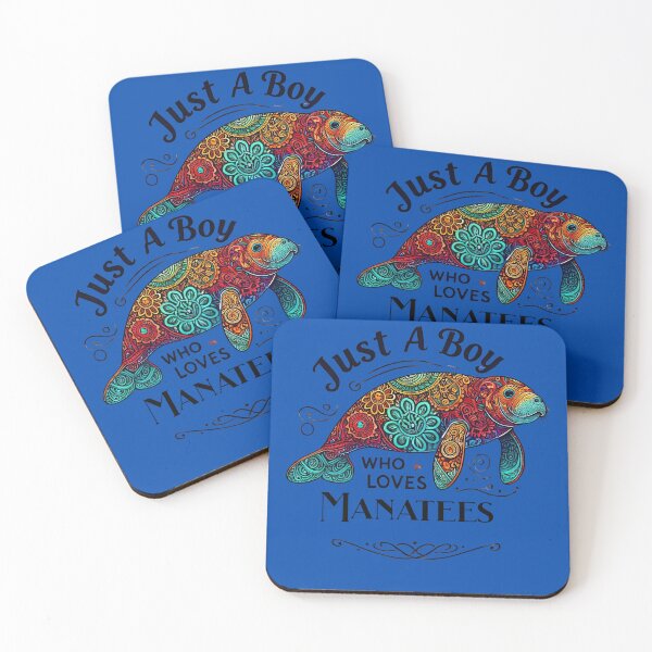 Item preview, Just a Boy Who Loves Manatees Featuring Colorful Manatee Design designed and sold by SandbarTees.