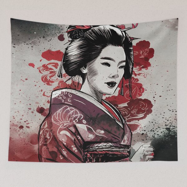 Item preview, Ink Art - Beautiful Geisha designed and sold by karsad.