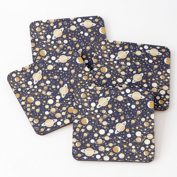 Item preview, Stars with planets and orbits pattern  designed and sold by Moonde04.