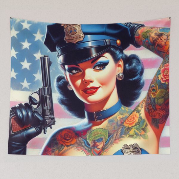 Item preview, Vintage Policewoman designed and sold by PulpVintage.