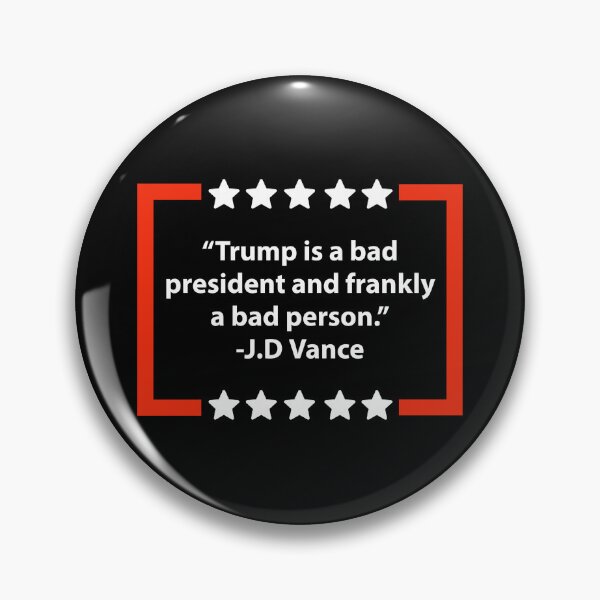 Item preview, J.D. Vance anti Trump quote  designed and sold by Rachel the Artist .