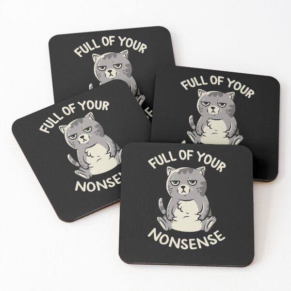Item preview, Full of Your Nonsense - Cute Funny Sarcastic Chubby Cat Gift designed and sold by koalateess.