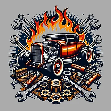 Artwork thumbnail, "Spanner In The Works" Speed Shop  by RigorMortees