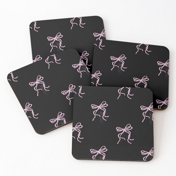 Item preview, Black and Pink Coquette Bows designed and sold by Creative Brat Design Studio.