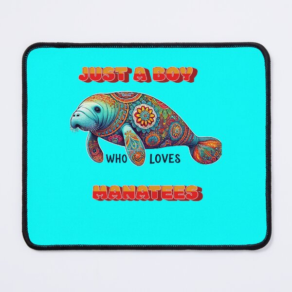 Item preview, Just a Boy who Loves Manatees - Colorful Manatee Themed Design designed and sold by SandbarTees.