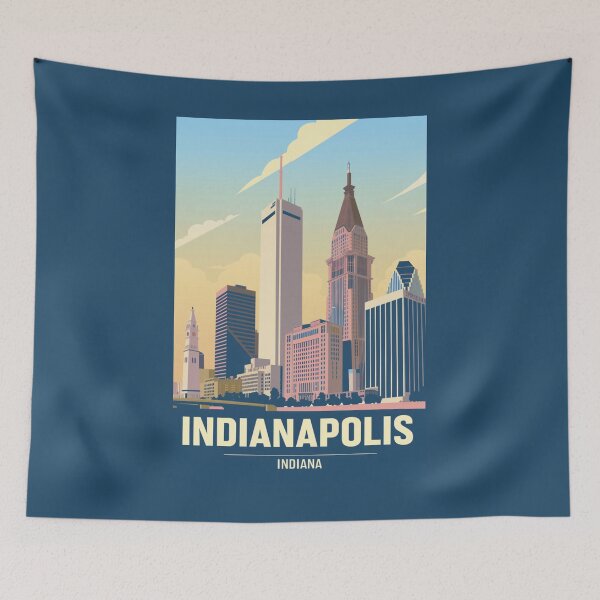Item preview, A Vintage Travel Illustration of Indianapolis - Indiana - US designed and sold by GoodOldVintage.