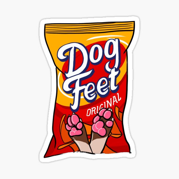 Item preview, Funny dog feet corn chips smelly paws designed and sold by MaryMik.