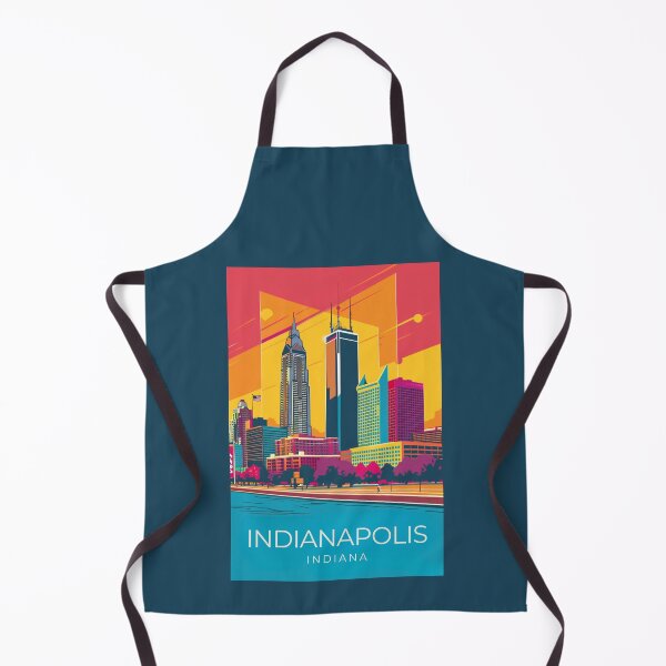 Item preview, A Vintage Travel Illustration of Indianapolis - Indiana - US designed and sold by GoodOldVintage.