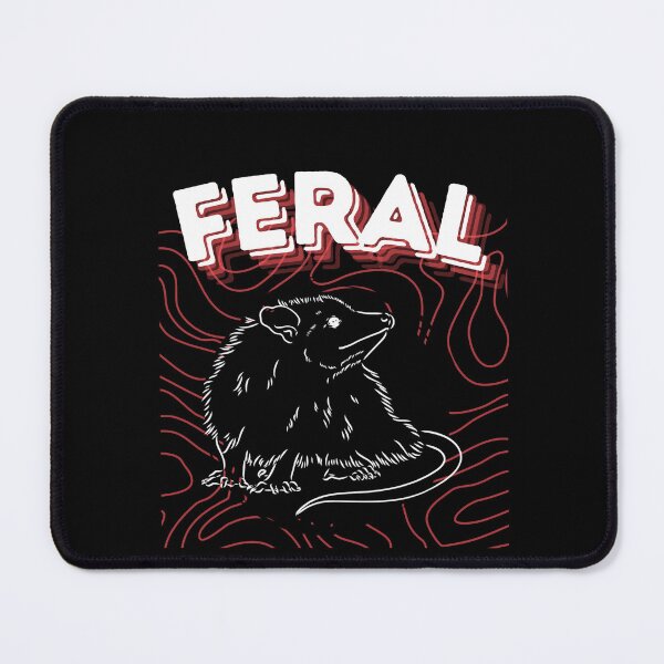 Item preview, Feral Opossum, delighted but feral designed and sold by Merch-Kitsune.