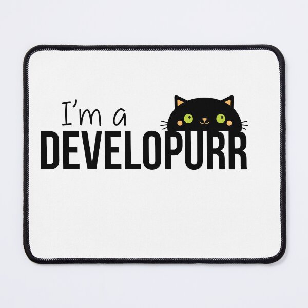 Item preview, Developurr, black cat,  programmer designed and sold by We-thePixels.