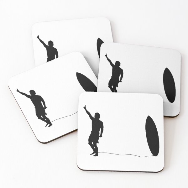 Item preview, Gabriel Medina Surfing Shot Silhouette designed and sold by TrendStamps.