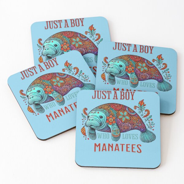 Item preview, Copy of Just a Boy Who Loves ManJust a Boy who Loves Manatees - Colorful Manatee Designatees Featuring Colorful Manatee Design designed and sold by SandbarTees.