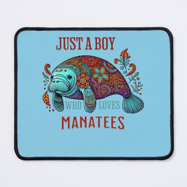 Item preview, Copy of Just a Boy Who Loves ManJust a Boy who Loves Manatees - Colorful Manatee Designatees Featuring Colorful Manatee Design designed and sold by SandbarTees.