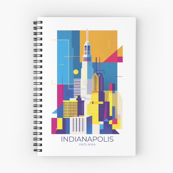 Item preview, A Travel Illustration of Indianapolis - Indiana - US designed and sold by GoodOldVintage.