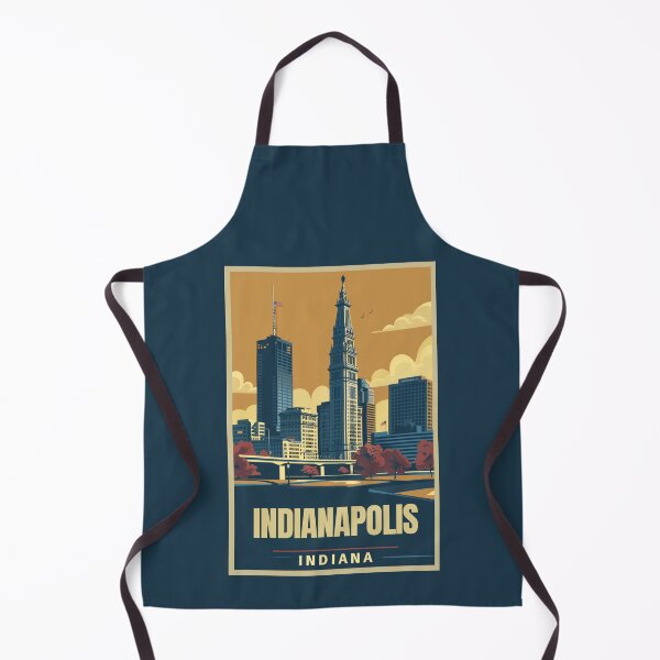 Item preview, A Vintage Travel Illustration of Indianapolis - Indiana - US designed and sold by GoodOldVintage.