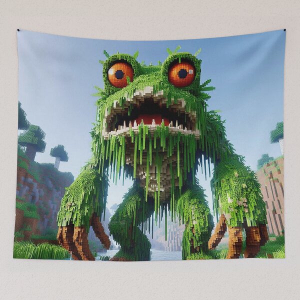 Item preview, Minecraft Swamp Monster designed and sold by LyssasMindArt.