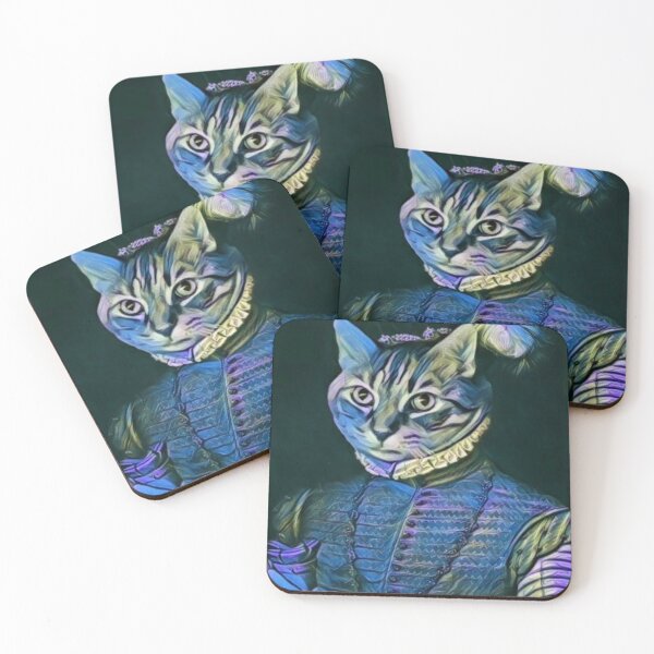 Item preview, RENAISSANCE PAINTING CAT (variant 8) designed and sold by VoltageStone.