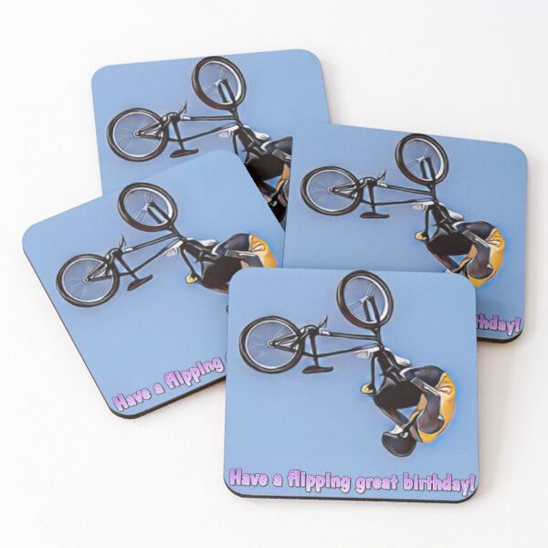 Item preview, Have a flipping great birthday, BMX freestyle card designed and sold by JustforLaughs1.
