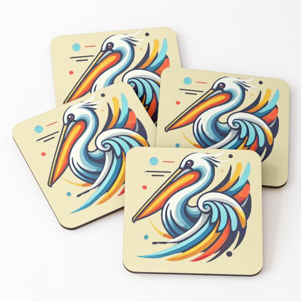Item preview, Colorful Abstract Pelican Design designed and sold by SandbarTees.