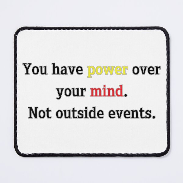 Item preview, Positive affirmation,power over mind philosophy quote designed and sold by PixelPizzazz.