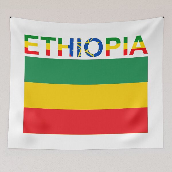 Item preview, Ethiopia Flag to Celebrate Ethiopian Heritage with Unique Ethiopian Flag designed and sold by KBMeyer.