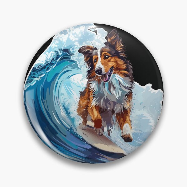 Item preview, Surfing Sheltie designed and sold by VelvetRoom.