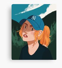 Blue Cap Canvas Print