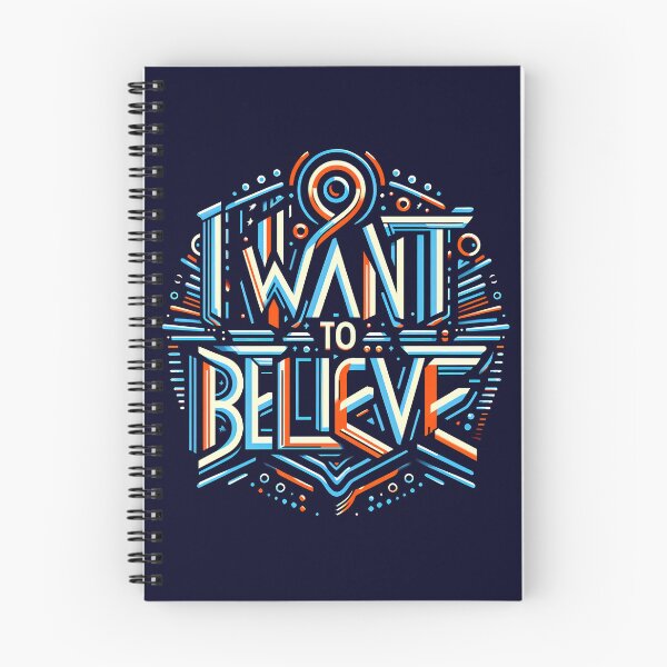 Item preview, I Want to Believe, typography designed and sold by maxmaj.