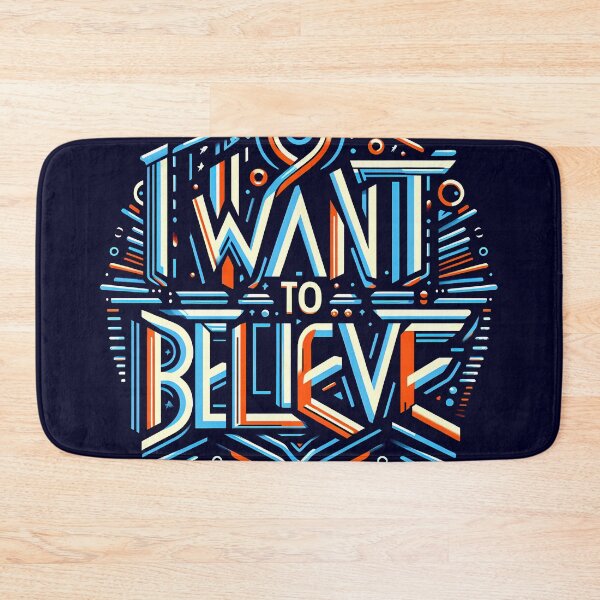 Item preview, I Want to Believe, typography designed and sold by maxmaj.