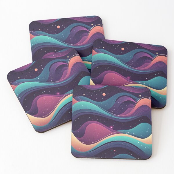 Item preview, Wavy Retro Galaxy Abstract Pattern - Outer Space designed and sold by JoeZigns81.